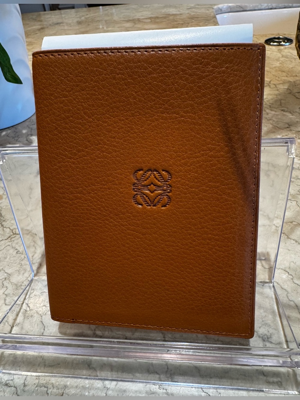 Loewe Anagram passport holder/wallet- EUC. COA